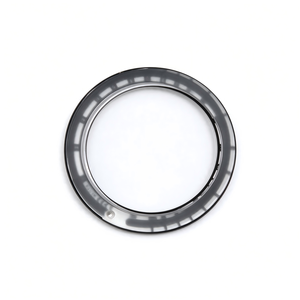 Bague d'insertion ronde en verre saphir noir avec encoche pour remplacement de montre, personnalisable - Product Image 4
