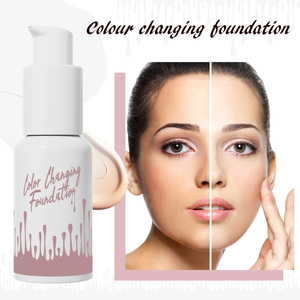 Private Label Full Coverage Liquid and Matte Cream <b>Foundation</b> Color-Changing Temperature-Changing for Dark Skin Tones - Product Image 4
