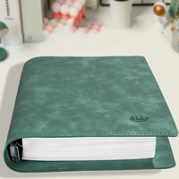 Carnet de notes A5 en cuir de qualité supérieure avec logo personnalisé, étanche, style INS, couverture rigide, organisateur de journal, bloc-notes à reliure à anneaux