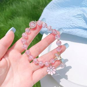Nueva Pulsera Coreana con Flores de Margarita, Pulsera Bohemia con Cuentas de Cristal Coloridas, Pulsera Elástica Hecha a Mano, Joyería de Moda para Mujer - Product Image 4