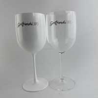 100 pièces logo personnalisé 500 pièces couleur personnalisée usine gros fabricant impérial plastique flûte à champagne verres à vin