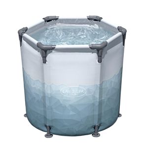Baignoire de récupération sportive pliable en acier et PVC 6002K, nouvelle arrivée, 90 cm x 80 cm, pour adultes, accessoire de bain, 253L, <span class=keywords><strong>SPA</strong></span>, boîte couleur - Product Image 1