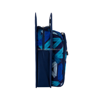 Sac isotherme moderne pour deux bouteilles de vin de 750 ml avec poignée, double paroi isolée, design pliable portable, fermeture éclair, matériau 600D