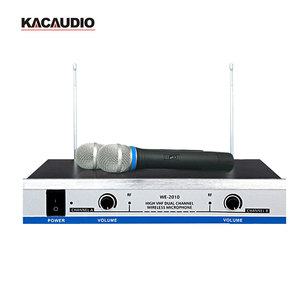 Sistema de Micrófono Inalámbrico de Mano Profesional WE-<span class=keywords><strong>2010</strong></span>, Dinámico, de 2 Canales, con Cancelación de Ruido - Product Image 1