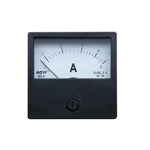 Ac Ammeter AOYI AC Panel Analog Meter Ammeter 59*59 With Switchgear