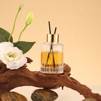 Bouteille de diffuseur à roseaux en verre rond, vide, de luxe, transparente, grande taille, 50ml, 100ml, 150ml, 250ml, pour parfum d'ambiance, vente en gros
