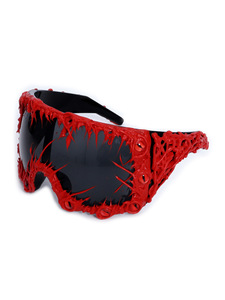 Hip Hop Retro <b>Sunglasses</b> Oversized Shield Steampunk Glue Halloween <b>Sunglasses</b> - Product Image 6