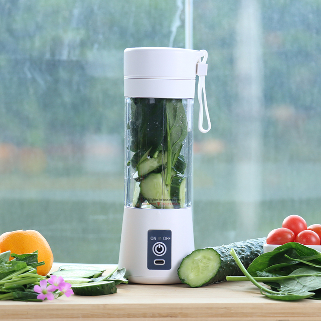 380ml Personal Fresh Fruit Blenders Cup Electric Rechargeable Smart Mini Wireless Usb Juicers Smoothie Portable Juice Blender
