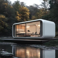 20 pieds plage hôtel chez l'habitant maison en conteneur préfabriquée module d'espace préfabriqué Apple cabine maison pour vivre