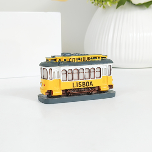 Figura de Resina 3D de Tranvía de Lisboa, Recuerdo Vintage de Porto, Coche de Transporte de Portugal, Coleccionable, Autobús de Lee-on-the-Solent, Reino Unido, Regalo de Viaje, MOQ Bajo - Product Image 4