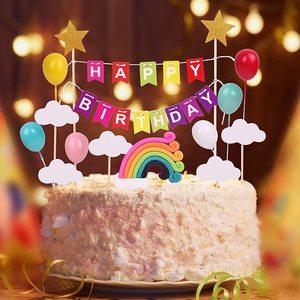 ธงสปริงสำหรับตกแต่งงานปาร์ตี้,ธง<span class=keywords><strong>ดึง</strong></span>วัน<span class=keywords><strong>เกิด</strong></span>สีม่วงฟิล์มอลูมิเนียมธงเค้กบอลลูนตกแต่งป้อมเกมเปิดเทอม - Product Image 3