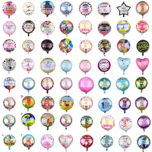 Globos de 18 Pulgadas con Varios Diseños de <span class=keywords><strong>Feliz</strong></span> <span class=keywords><strong>Cumpleaños</strong></span>, Día de San Valentín, Graduación, Globos Españoles para Boda, Baby Shower, Personajes de Dibujos Animados - Product Image 1