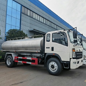 Camión <span class=keywords><strong>cisterna</strong></span> de agua potable HOWO 4x2 de 5000 litros, <span class=keywords><strong>cisterna</strong></span> de acero inoxidable para agua pura, leche fresca, entrega de <span class=keywords><strong>vino</strong></span> - Product Image 2