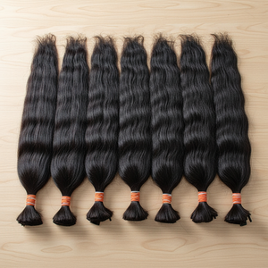 Extensions de cheveux humains naturels bouclés du Cambodge en gros, perruques non traitées, trame Genius, directement du fabricant exportateur, qualité supérieure - Product Image 4