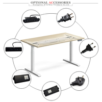 Table de travail réglable en hauteur électrique Greatway Motor, pour s'asseoir ou se lever, pour ordinateur, bureau à domicile, bureau relevable
