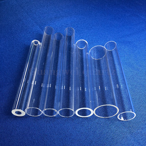 Tube en verre borosilicaté de haute précision, tube à essai transparent de laboratoire sans bouchon, qualité scientifique, forme ronde transparente pour utilisation en laboratoire - Product Image 1