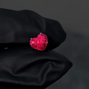 Bijoux de piercing en acier et cuivre avec zircon, clous d'oreille et piercings de cartilage en forme de cœur, vente en gros - Product Image 4