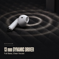 Écouteurs sans fil Bluetooth 5.4 semi intra-auriculaires TWS avec affichage LED de la batterie, étui de charge Type-C, écouteurs pour le sport