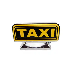 Luci taxi per auto taxi inglesi, plafoniere a LED montate su auto ad adsorbimento magnetico ad alta resistenza.