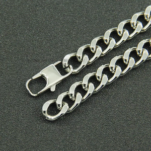 <b>Titanium</b> Steel Cuban <b>Chain</b> Bracelet Bracelet, Men's Personality Street Punk Locomotive Bracelet Bracelet Jewelry Tanjing - Product Image 3