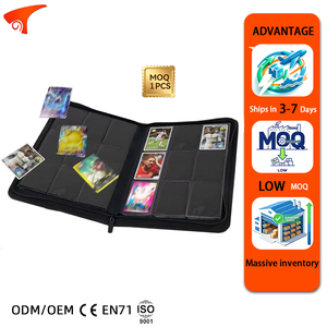Álbum Coleccionador de Tarjetas Torson Premium de Cuero PU Portátil con 9 Bolsillos y Capacidad para Más de 540 Tarjetas TCG CCT PTCG - Product Image 1