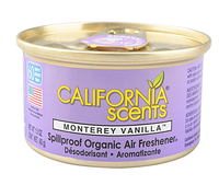 Parfum de Californie, marque privée, 65g, désodorisant concentré en métal, parfum boisé organique, pour voiture et maison