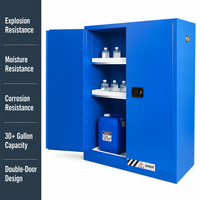 Armoire de sécurité pour produits chimiques résistants au feu SCEELAB, pour liquides légèrement corrosifs, en acier double couche, pour laboratoire industriel, école
