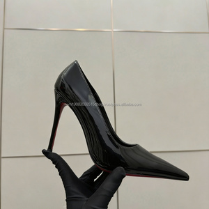 Zapatos de boda de alta calidad para mujer, tacones de suela roja de marca de diseñador, tacones negros de lujo para mujer, nuevos estilos - Product Image 4