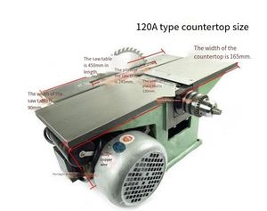 Épaississeur de rabot à bois double face 3 en 1 avec table de dégauchisseuse à mortaise Nouveau moteur/moteur de machine à bois - Product Image 4