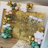 Panel Dinding PVC Berkilau Glitter Sequin untuk Latar Belakang Pernikahan 30x30cm