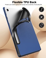 TiMOVO étui pour tablette en cuir PU étui de protection coque arrière en TPU souple housse pour tablette à trois volets pour Samsung Galaxy Tab S10 FE 10.9 "2025