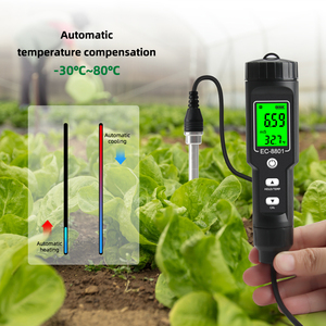 Digitale bodem-EC- en temperatuurtester - sonde met achtergrondverlichting en kabel voor bodembewaking in tuinen, op boerderijen en in kassen - Product Image 6
