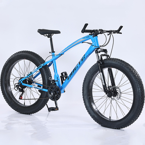 Bicicleta Fat Bike de 26 Pulgadas para Hombre, Fabricada en China en <span class=keywords><strong>2022</strong></span>, con Frenos de Disco, Cuadro de Acero al Carbono, 24 Velocidades, Suspensión en Horquilla, para Ciclismo en Playa, Venta al Por Mayor OEM - Product Image 2