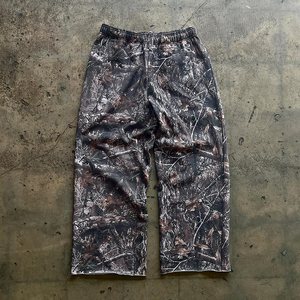 Custom Manufacturer 100% Cotton Casual French Terry Breathable <strong>Jogger</strong> Flared Stacked Striped <strong>Camouflage</strong> Baggy Sweatpants for Men - Product Image 4
