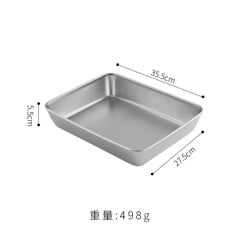 Plato hondo plateado de 35,5*28,5*5,5 cm