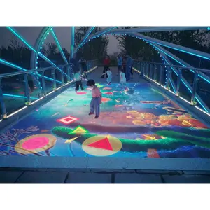 P3.91 P3.9 3.91Mm 3.9Mm Indoor Aquarium Museum Interactive Dance Floor Tile Led Screen Display pannelli Video