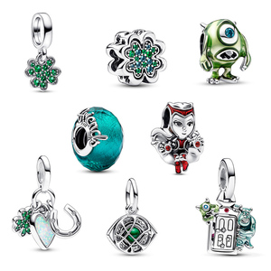 Bán Buôn De Plata 925 Bạc Murano Thủy Tinh Charms Hạt Cho Con Rắn Vòng Đeo Tay Phụ Nữ Đồ Trang Sức Làm Trái Tim Sao Hoa Murano Charms - Product Image 6
