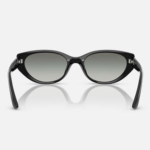 Occhiali <span class=keywords><strong>da</strong></span> <span class=keywords><strong>Sole</strong></span> Unici con Montatura Cat-Eye Nera e Grigia, <span class=keywords><strong>Lenti</strong></span> Sfumate, Occhiali Eleganti per Donne e Uomini, Occhiali <span class=keywords><strong>da</strong></span> <span class=keywords><strong>Sole</strong></span> Casual per Esterni - Product Image 4