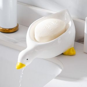 <span class=keywords><strong>Jabonera</strong></span> con Forma de Pato Adorable con Drenaje, Soporte de Jabón Autodrenante <span class=keywords><strong>para</strong></span> Baño, Caja de Jabón de Pato de Dibujos Animados <span class=keywords><strong>para</strong></span> Lavabo del Hogar - Product Image 1