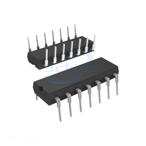 MC34074P 14 DIP (0.300", 7.62mm) Chip Original One Stop Service IC OPAMP QUAD SGL SUPP HS 14DIP Electronic Parts List Components - Product Image 1