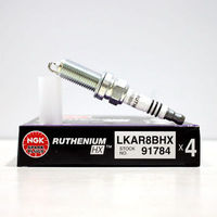 Bujías NGK, sistema de motor automático láser genuino Original 91784 LKAR8BHX, aleación de rutenio, reemplazo de OEM 90919012