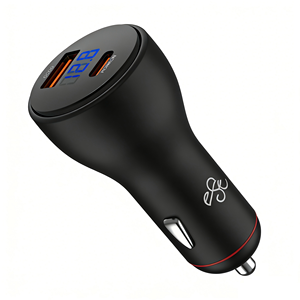 Chargeur de voiture en métal USB-C+USB-A PD100W ultra-rapide, compatible avec Huawei, Xiaomi, Samsung, <span class=keywords><strong>iPhone</strong></span>, directement de l'usine - Product Image 3