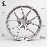 Jantes personnalisées DW à rayons en Y 20 21 22 pouces 5 trous Argent brossé Concave profond Luxe Offset personnalisé PCD Adapté pour Mercedes G63 Audi Q7