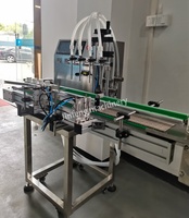 Ligne d'emballage automatique de bureau pour petites entreprises, machine de remplissage, de bouchage et d'étiquetage de liquides