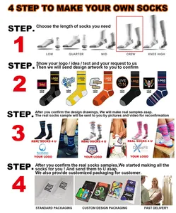 FY 045 Custom Made Your Own Logo Bamboo Crew Oem Men Socks Designs Custom Woven Socks