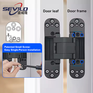 مفصلة أثاث مخفية من الفولاذ من سيفيلو بإغلاق ناعم، صامتة ومتينة بتصميم صناعي متعدد الزوايا للمطبخ وغرفة الطعام وغرفة المعيشة - Product Image 2