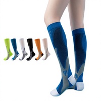 Chaussettes de compression pour mollets pour hommes et femmes - Course à pied, Pilates, Yoga, Sports, Utilisation en plein air - Chaussettes d'été amincissantes, respirantes et à séchage rapide