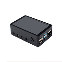 Nuevo diseño Raspberry Pi Modelo B caso puede ser instalado ventilador o pantalla táctil carcasa de carcasa para raspberry pi 4B