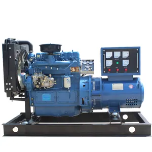 Blue color Hot sale 20kw open type diesel generator set with CE ISO certificates