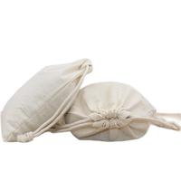 Sacs en coton biologique recyclables personnalisés de haute qualité et bon marché, petite pochette à cordon pour cosmétiques, bijoux, bracelets, rangement, corde en coton